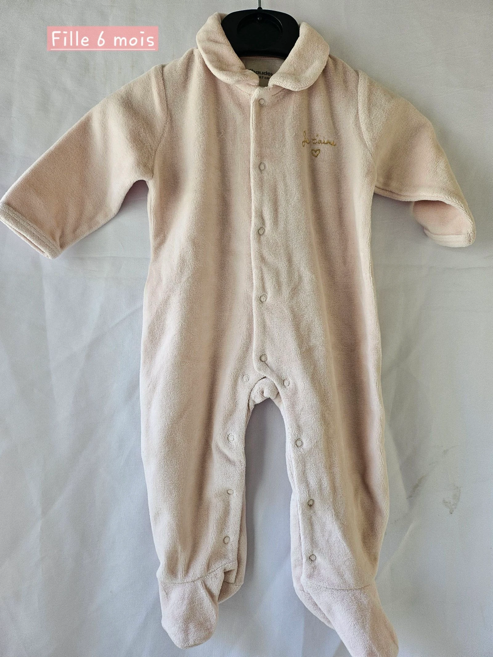 Pyjama velours 6 mois